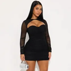 Vestido negro de noche