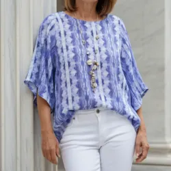 Blusón con mangas asimétricas 