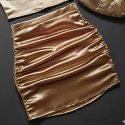 Falda elastizada con fruncidos