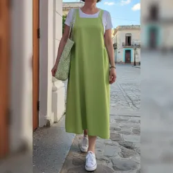 Vestido/Jumper de tirantes anchos 