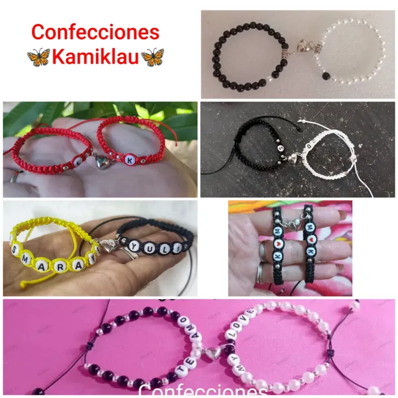 Pulsas de pareja con corazón imantado