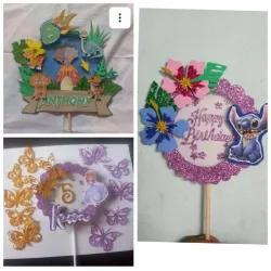 Adorno de cake en 3D