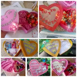 Caja de bombones con tapa