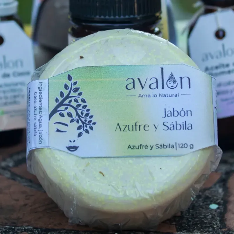 Jabón de azufre y sábila 120g