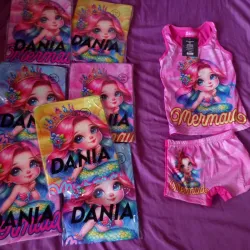 Juego de camiseta y ropa interior de niña
