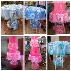 Juego de cestas con mueble 