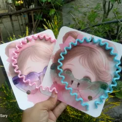 Juego de cintillo y gafas para niña