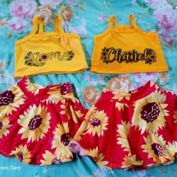 Juego de falda personalizada