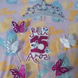 Juego de Topper para quinceañera 