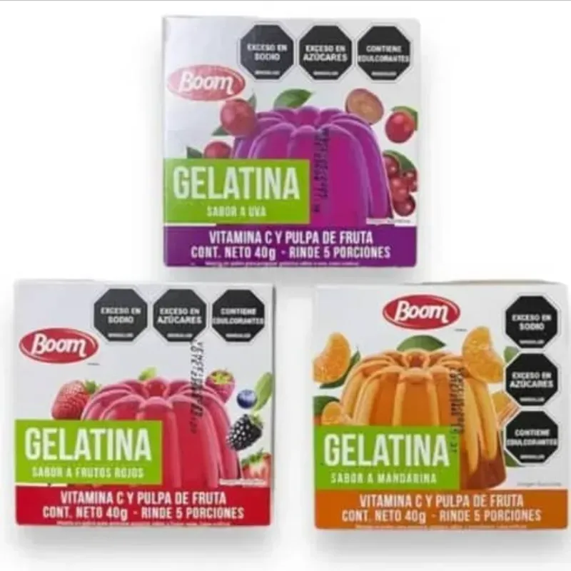Gelatina  🍊, 🍇 y Frutos secos 