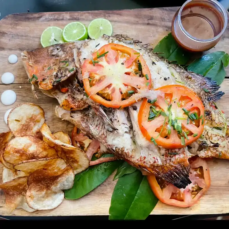 Pescado asado