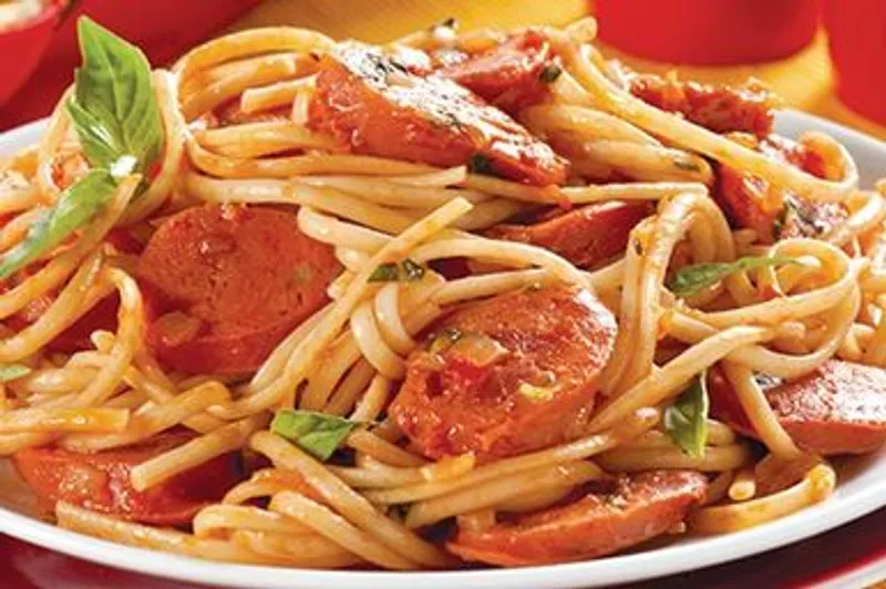 (QG)Espaguetis con Chorizo 