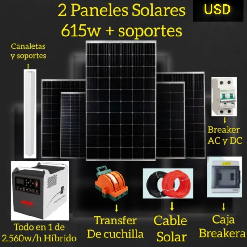 ☀️Kit fotovoltaico 2Kw