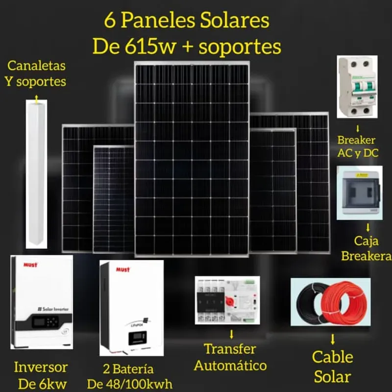 ☀️Kit fotovoltaico 6Kw