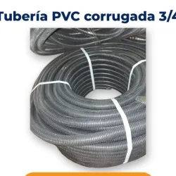 Manguera PVC corrugada 3/4"