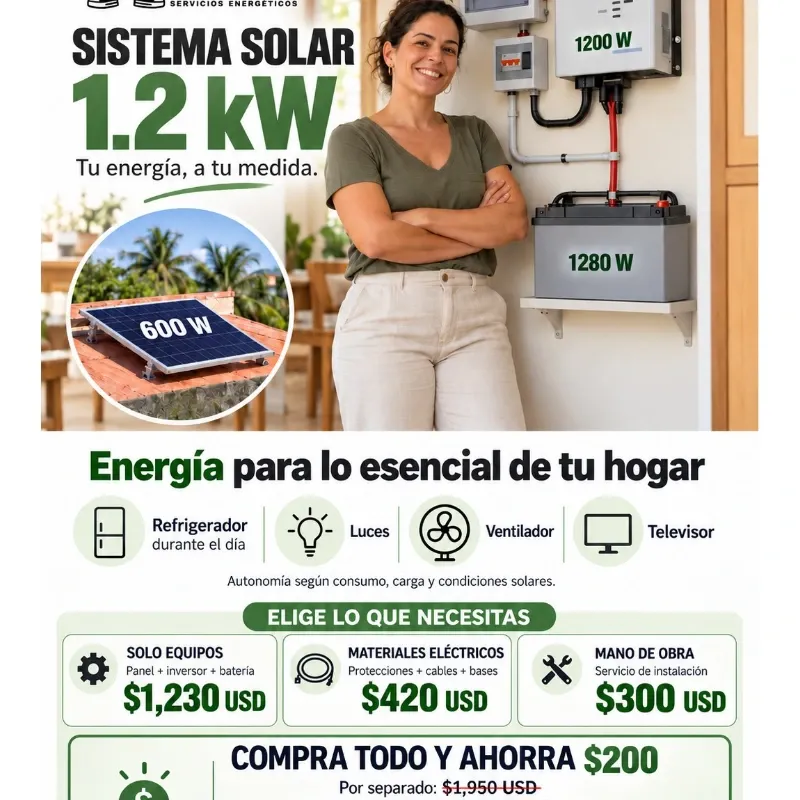 Sistema Solar 1.2 kW
