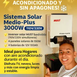 Sistema solar Aire acondicionado 3000W