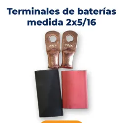 Terminales de batería 2x5/16