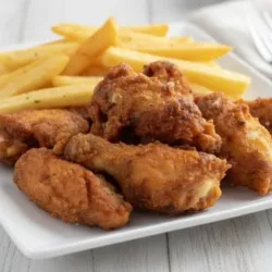 Alitas de pollo empanizadas