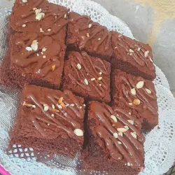 🍫 BROWNIE con crema de chocolate y maní