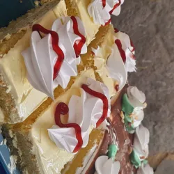 Lonjas con apoyo de frambuesa