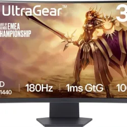 Monitor LG curvo de 32" 180hz QHD (2k) 1m DP HDMI MMc