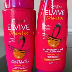 Juego de shampoo + acondicionador L'Oréal Elvive Dream Liso Efecto Keratina 