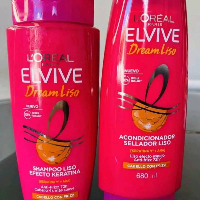 Juego de shampoo + acondicionador L'Oréal Elvive Dream Liso Efecto Keratina 