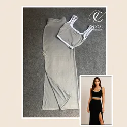 Conjunto de saya (gris claro ) 🩶