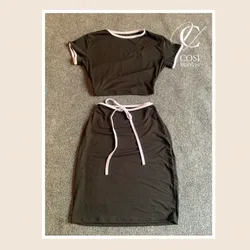Conjunto de saya y Pulover (lacitos) 