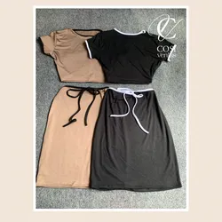 Conjunto de saya y Pulover (lacitos)