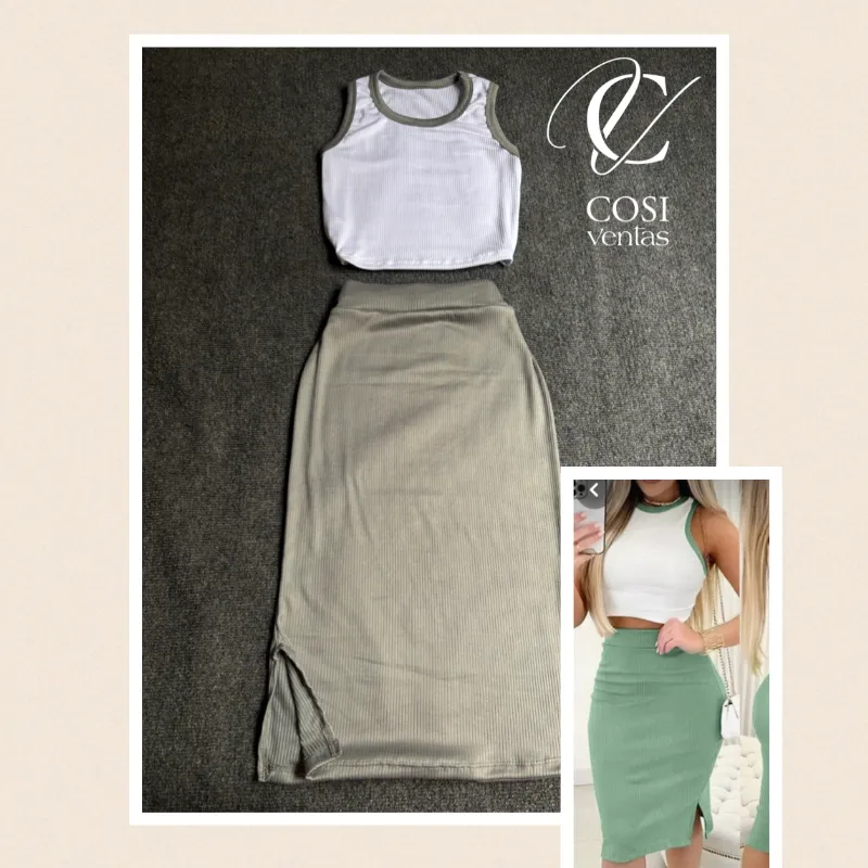 Conjunto desmangado /saya corta Gris 🩶