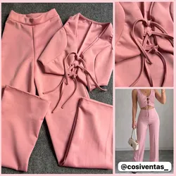 🎀Conjunto rosa palo TELA PREMIUM