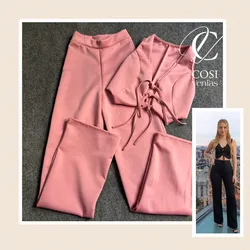 🎀Conjunto rosa palo TELA PREMIUM