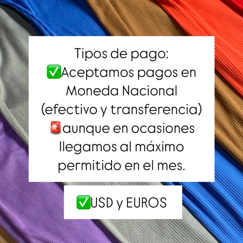 INFORMACIÓN SOBRE TIPOS DE PAGO 💸💗