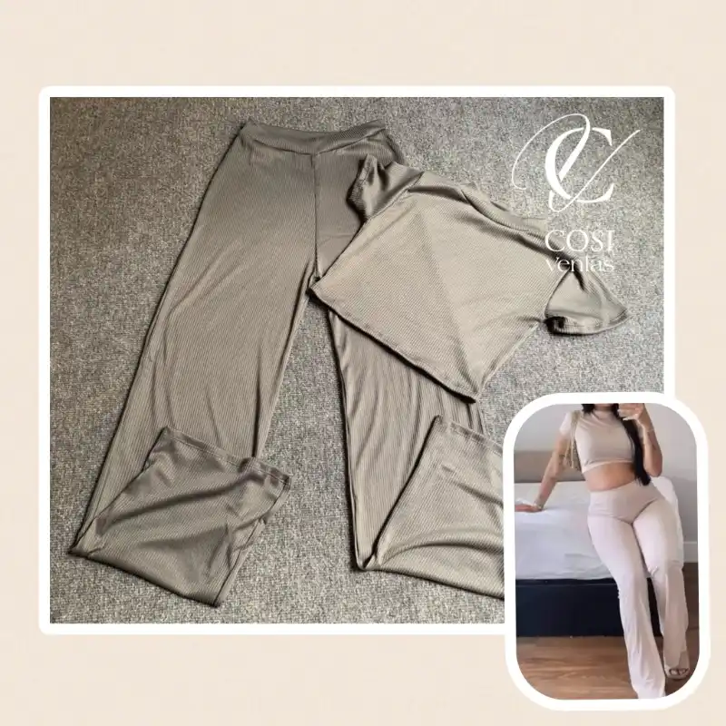Juego de pantaloneta (cuello alto) color gris oscuro 