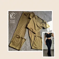 Juego de pantaloneta (cuello redondo) verde 