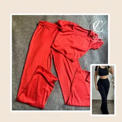Juego de pantaloneta y blusa (cuello redondo)rojo 