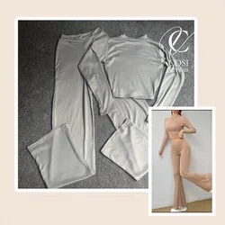 Juego de Pantaloneta y enguatada gris  