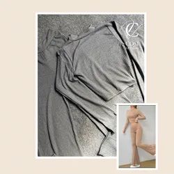 Juego de Pantaloneta y enguatada gris oscuro 