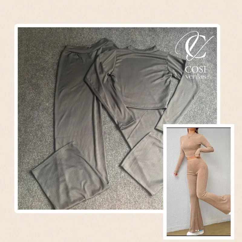 Juego de Pantaloneta y enguatada gris oscuro 