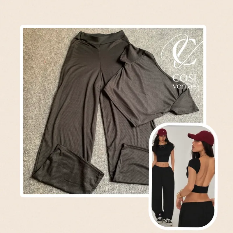 Juego de pantaloneta y espalda descubierta 💗