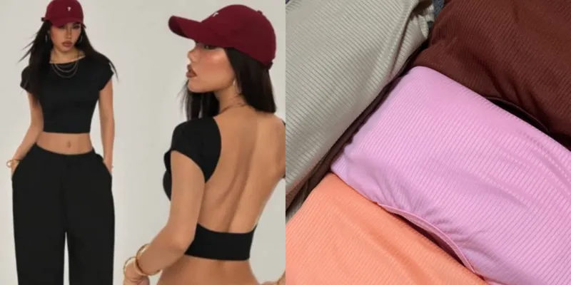Juego de pantaloneta y espalda descubierta 💗