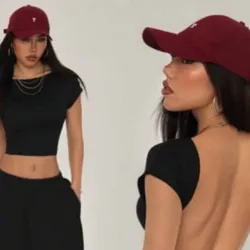 Juego de pantaloneta y espalda descubierta 💗