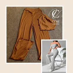 Juego de pantaloneta y top con vuelo 😍carmelita 
