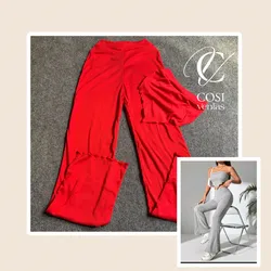 Juego de pantaloneta y top con vuelo 😍 rojo 
