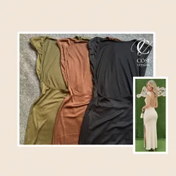 Vestido(tela espagueti)de manga corta 