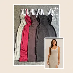 Vestido con bordes blancos 