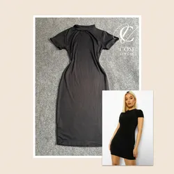 Vestido con manga corto  ajustado (corto) 