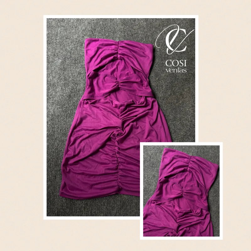 Vestido corto con doble abertura delantera  (tela algodón) 